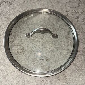 Calphalon Replacement 10.6 Inch Inside Rim Glass Lid Stainless Rim And Handle